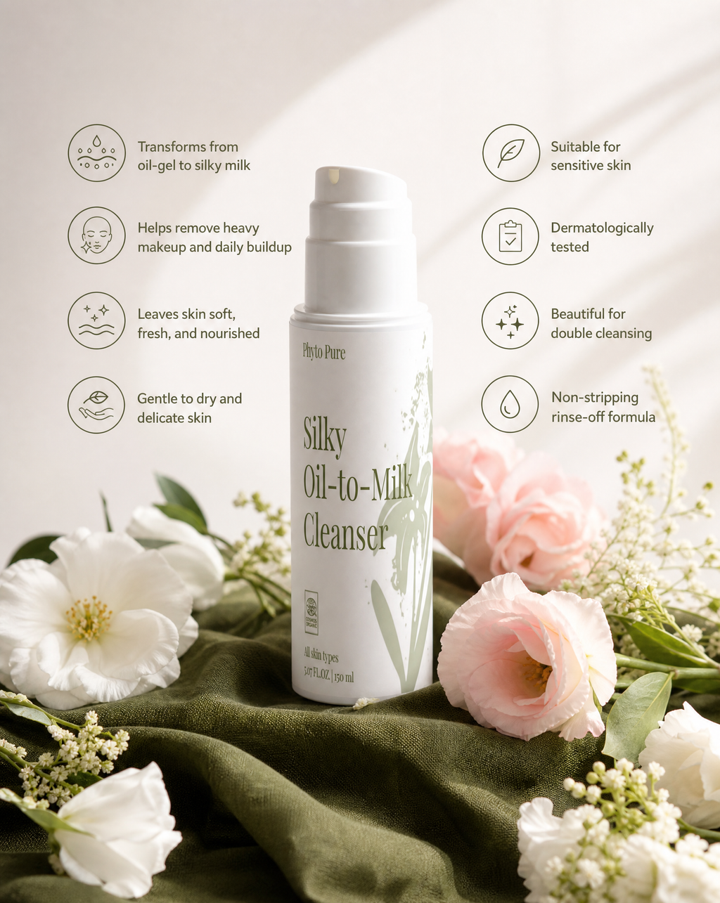 Silky Oil-To-Milk Cleanser